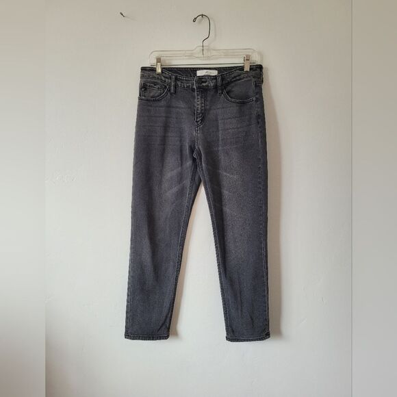 Kancan Ilia High Rise 90s Straight Leg Jeans Black Denim Grunge Skater Punk 27 - Picture 3 of 10